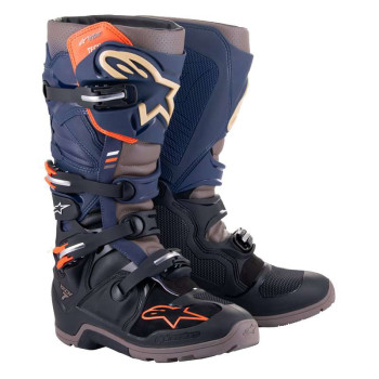 Bottes ALPINESTARS TECH 7 ENDURO Drystar Black Night Navy Gray Bottes ALPINESTARS TECH 7 ENDURO Drystar Black Night Navy Gray