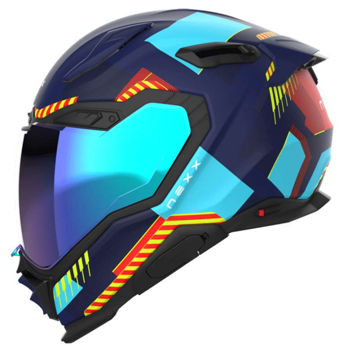 Casque moto Nexx X.WST3 FLUENCE Bleu/Rouge