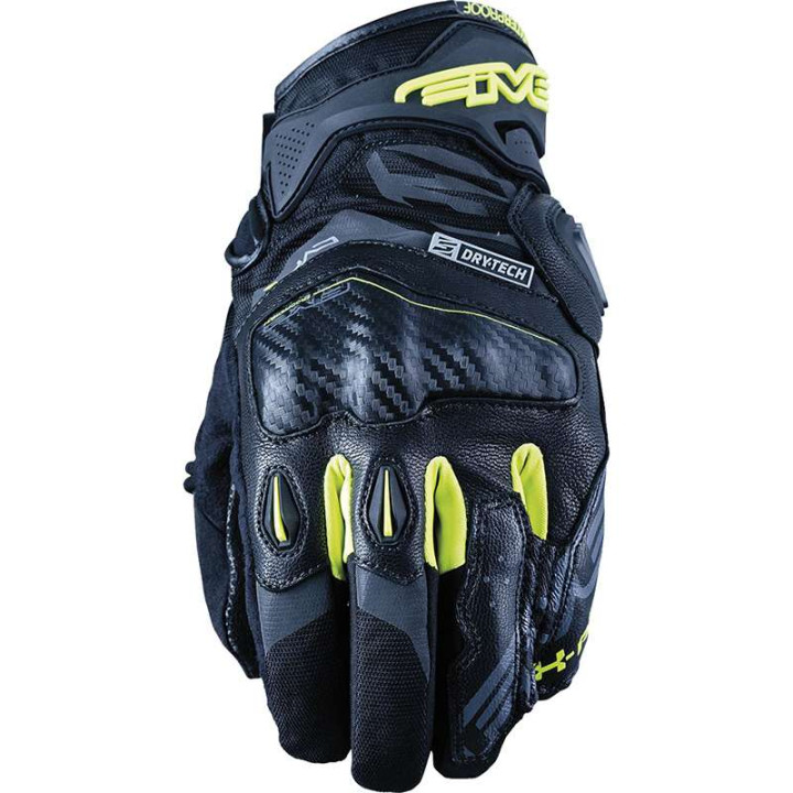 Gants Five X RIDER WP 2022 Noir / Jaune Fluo