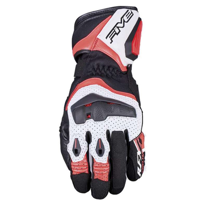 Gants été Five RFX4 EVO AIRFLOW Noir/Blanc/Rouge