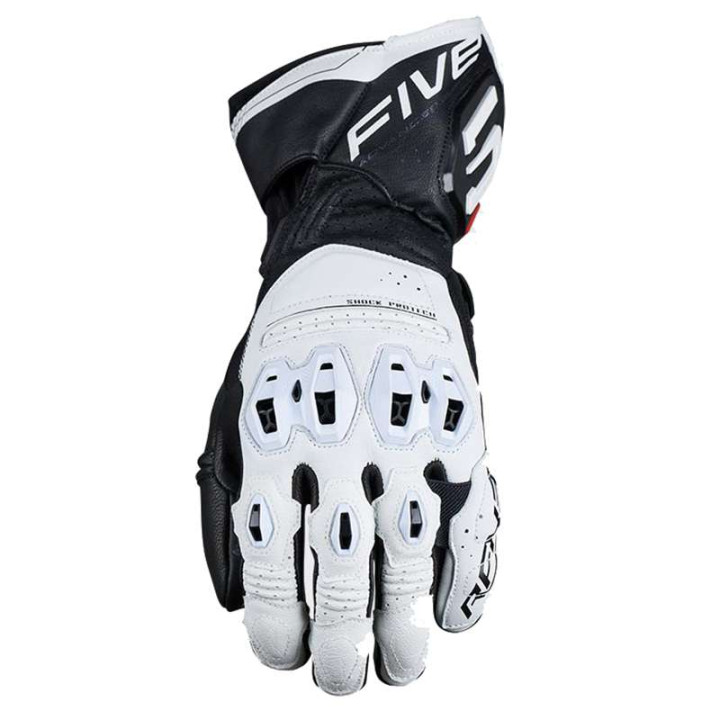 Five RFX3 EVO motorcycle racing gloves White