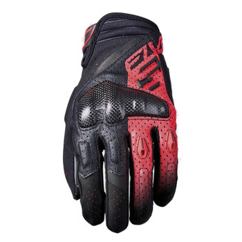 Gants moto d'été Five RS-C EVO Noir/Rouge
