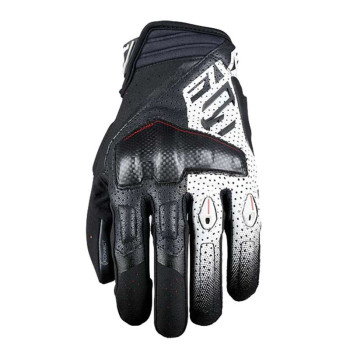 Gants moto d'été Five RS-C EVO Noir/Blanc
