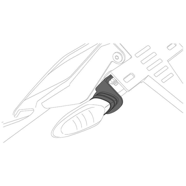 Supports de clignotants Puig (20532N) pour origine Honda NT1100 / CRF1100 AFT / CB750 HORNET