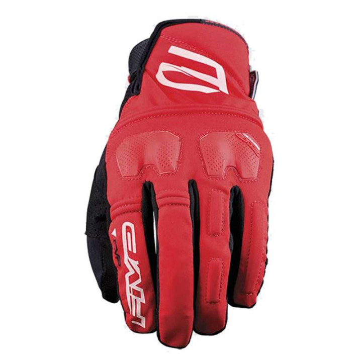 Gants moto cross Five E-WP Rouge