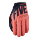 Gants moto cross Five MXF2 EVO Noir/Orange/Rouge