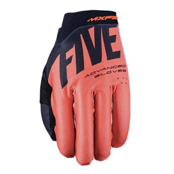 Gants moto cross Five MXF2 EVO Noir/Orange/Rouge Gants moto cross Five MXF2 EVO Noir/Orange/Rouge