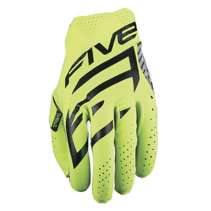 Gants moto cross Five MXF RACE Jaune