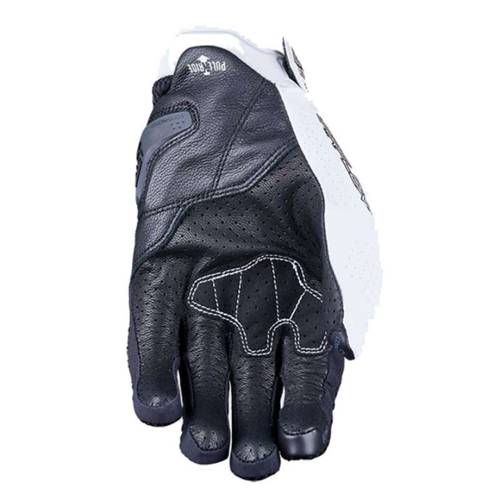 Gants moto d'été femme Five STUNT EVO 2 AIRFLOW Noir/Blanc