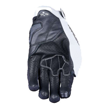 Gants moto d'été femme Five STUNT EVO 2 AIRFLOW Noir/Blanc