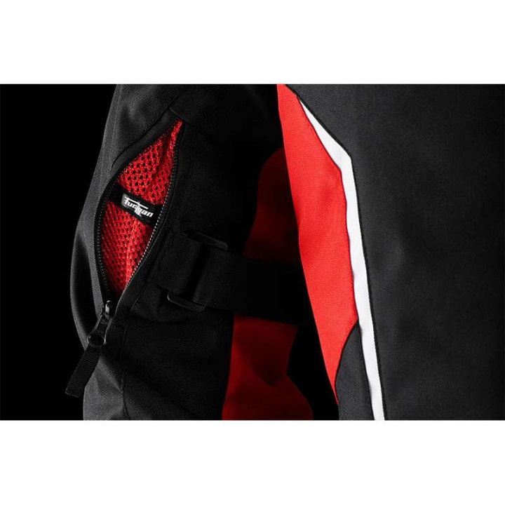 Motorcycle jacket Furygan YORI Black/Red/White