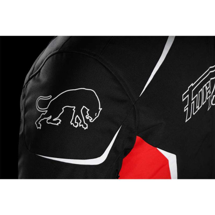 Motorcycle jacket Furygan YORI Black/Red/White
