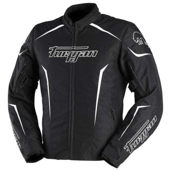 Blouson moto Furygan YORI Noir/Blanc/Blanc