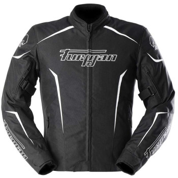 Blouson moto Furygan YORI Noir/Blanc/Blanc