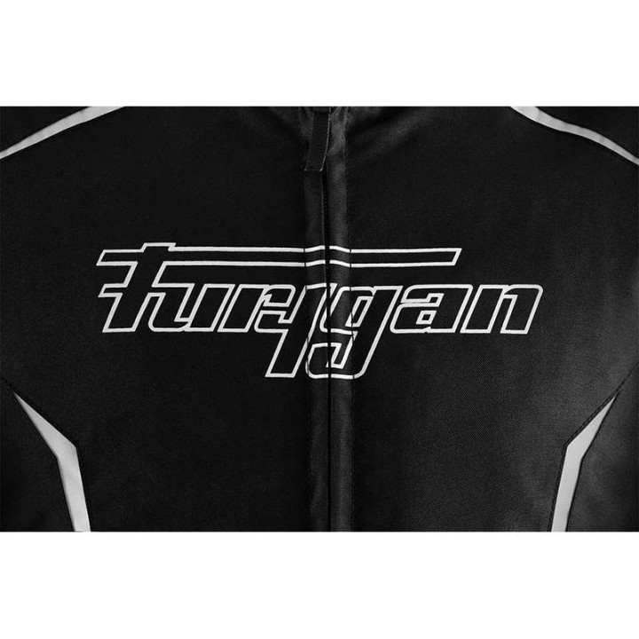 Blouson moto Furygan YORI Noir/Blanc/Blanc