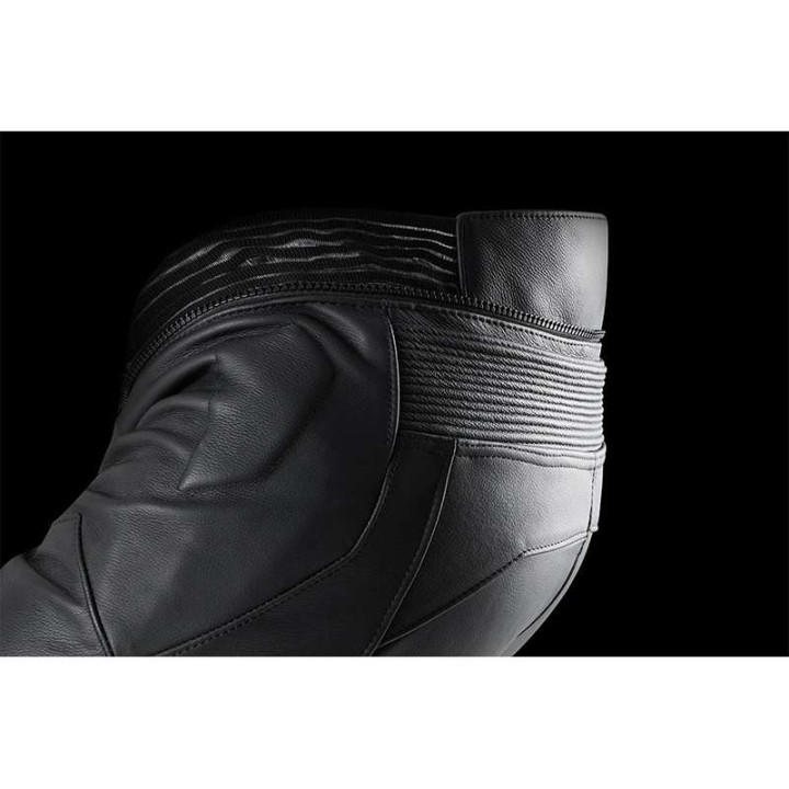 Pantalon moto cuir Furygan DRACK Noir/Rouge/Rouge