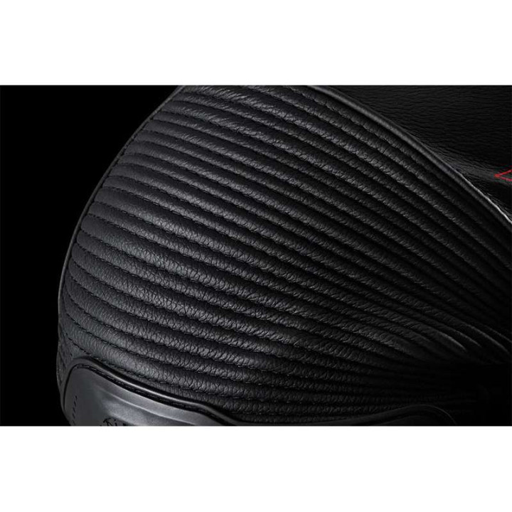 Pantalon moto cuir Furygan DRACK Noir/Rouge/Rouge