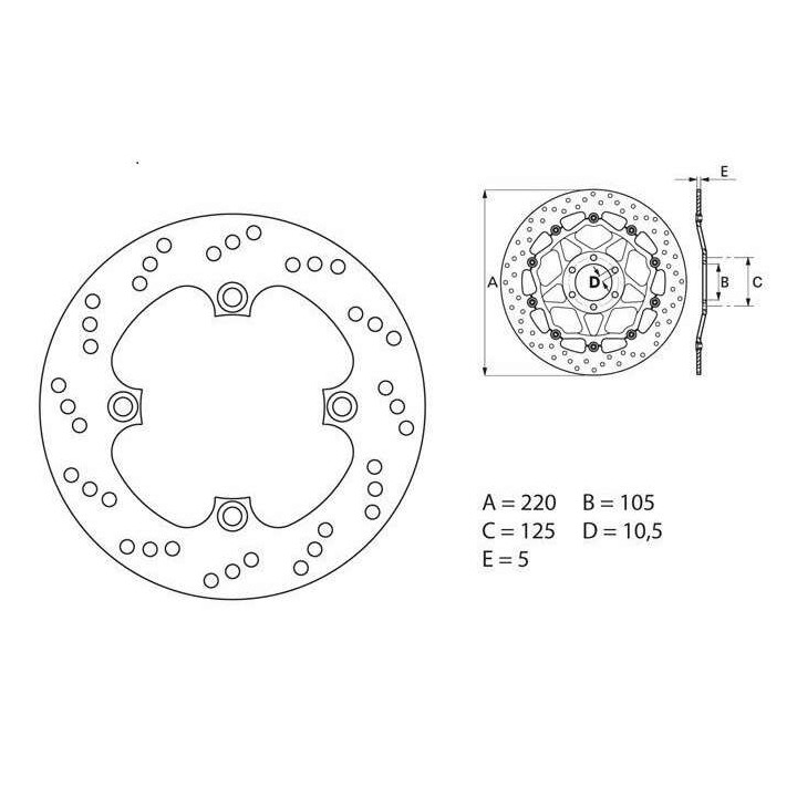 Brembo Oro Series brake disc 68B40748