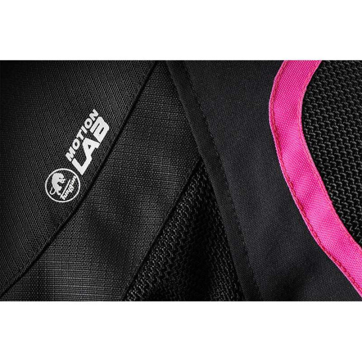 Blouson moto d'été femme Furygan ODESSA 3 en 1 VENTED Noir/Rose