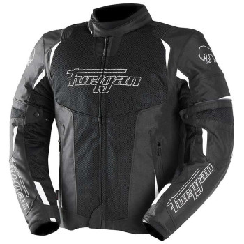 Blouson moto d'été Furygan ULTRA SPARK 3 en 1 VENTED + Noir/Blanc
