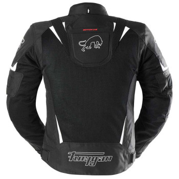 Blouson moto d'été Furygan ULTRA SPARK 3 en 1 VENTED + Noir/Blanc
