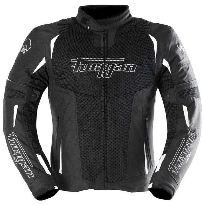 Blouson moto d'été Furygan ULTRA SPARK 3 en 1 VENTED + Noir/Blanc