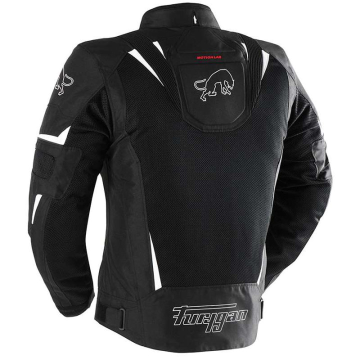 Blouson moto d'été Furygan ULTRA SPARK 3 en 1 VENTED + Noir/Blanc