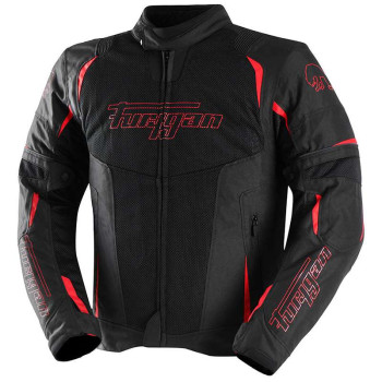 Blouson moto d'été Furygan ULTRA SPARK 3 en 1 VENTED + Noir/Rouge