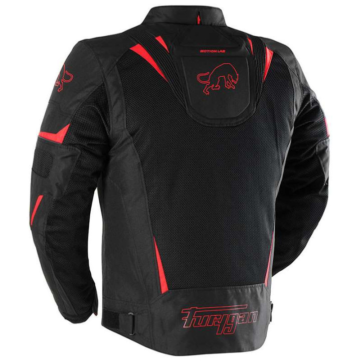 Blouson moto d'été Furygan ULTRA SPARK 3 en 1 VENTED + Noir/Rouge