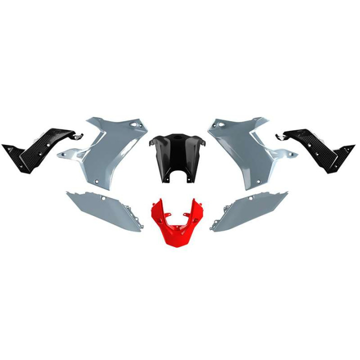 Kit plastique RTECH T7 REVOLUTION 700 TÉNÉRÉ NOIR/ROUGE/GRIS