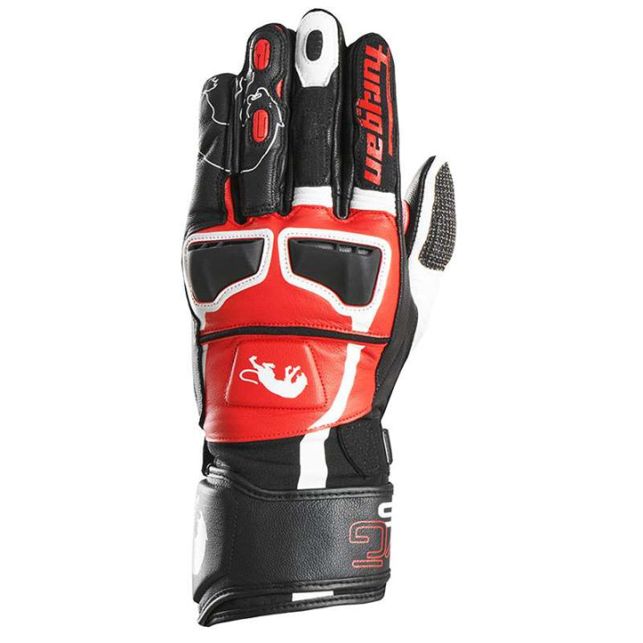 Gants moto Furygan STYG 15 Noir/Blanc/Rouge