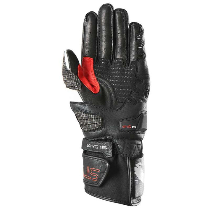 Gants moto Furygan STYG 15 Noir/Blanc/Rouge