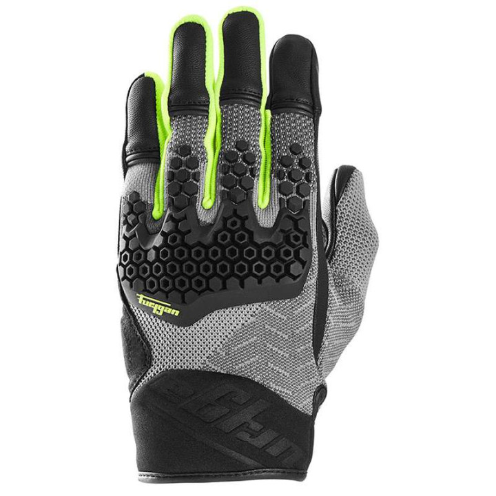 Gants moto d'été Furygan JACK Noir/Gris/Jaune