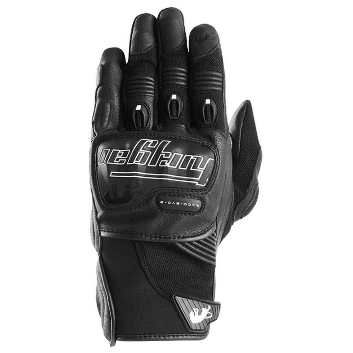 Gants moto d'été Furygan WACO EVO 2 Noir/Blanc