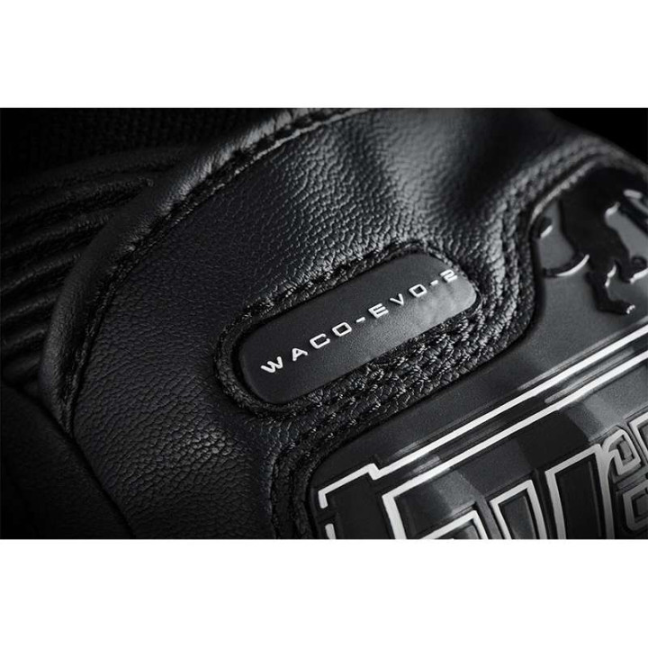 Gants moto d'été Furygan WACO EVO 2 Noir/Blanc