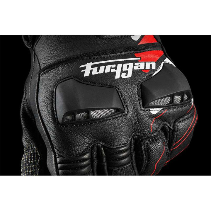 Gants moto Furygan STYG 10 Noir/Blanc/Rouge