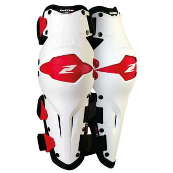 Genouillères Zandona X-BANDIT BLANC/ROUGE Genouillères Zandona X-BANDIT BLANC/ROUGE