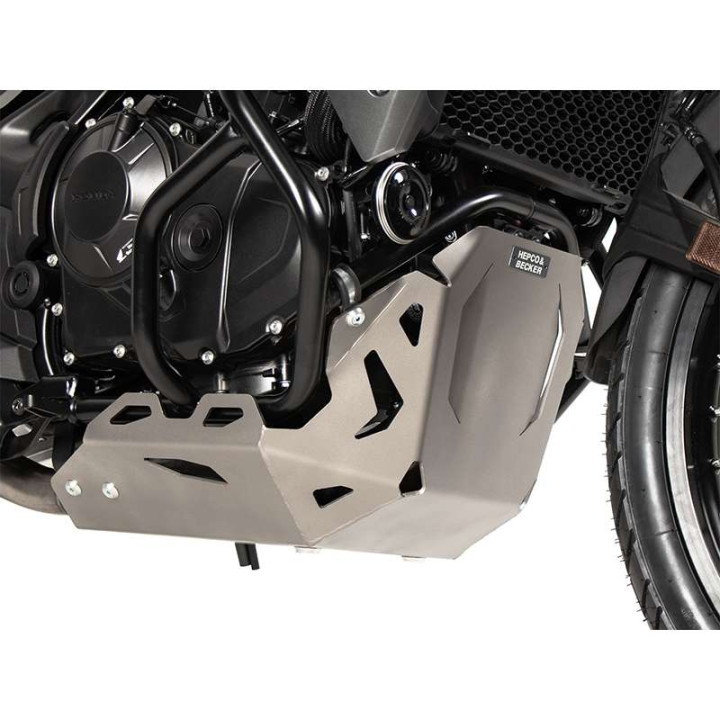Sabot moteur argent Hepco Becker Honda XL750 Transalp