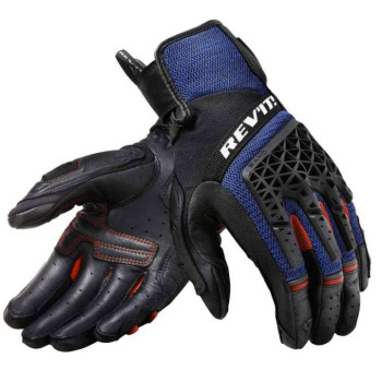 Gants moto Rev'it SAND 4 NOIR/BLEU