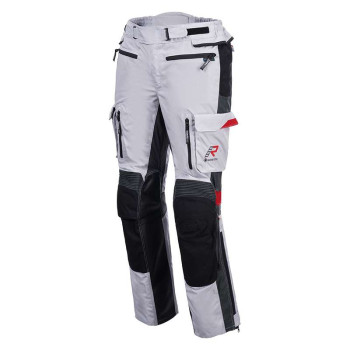 Pantalon moto Rukka MADAGASCA-R GRIS/NOIR/ROUGE
