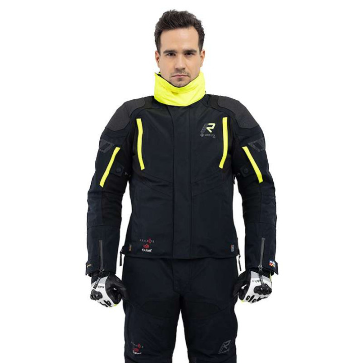 Blouson moto Rukka SHIELD-R Gore Tex laminé 3C Noir/Jaune