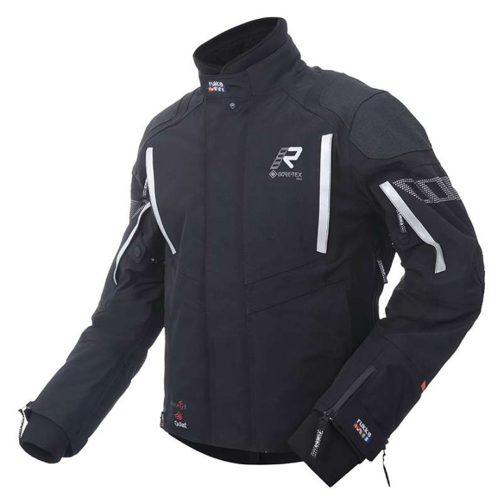Blouson moto Rukka SHIELD-R Gore Tex laminé 3C Noir/Blanc