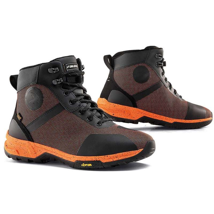 Falco HYKE motorcycle sneakers Black/Orange
