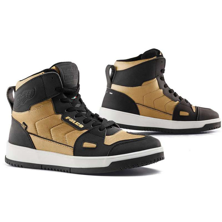 Falco HARLEM LADY Gold/Black motorcycle sneakers