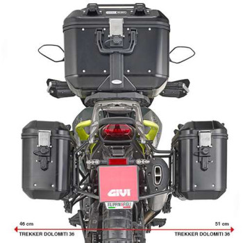 Support valises Givi MONOKEY (PL8717) Benelli TRK702/X Support valises Givi MONOKEY (PL8717) Benelli TRK702/X