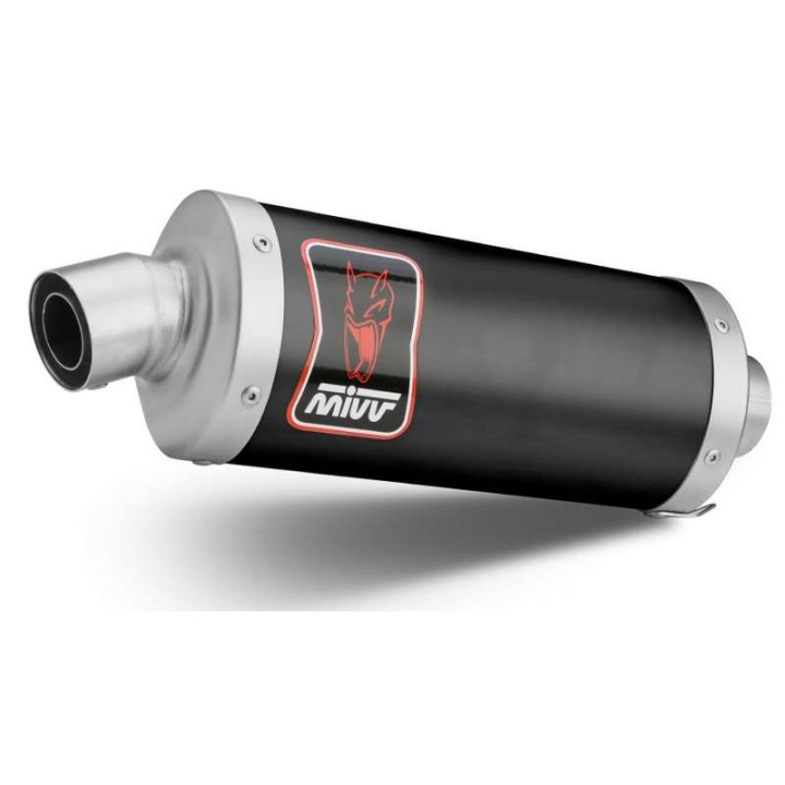 Mivv DAKAR approved muffler Inox Black (H.087.LDKB) Honda XL750 Transalp