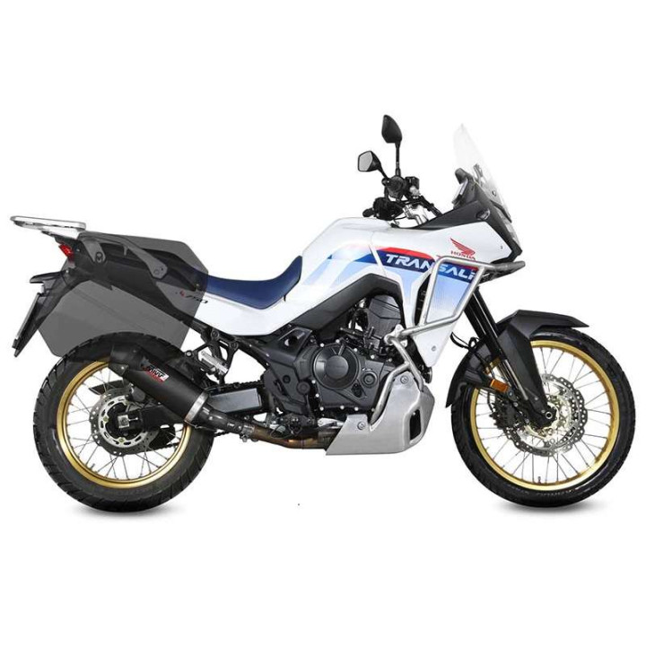 Mivv OVAL Classic Black/Carbon approved muffler (H.086.LZC) Honda XL750 Transalp