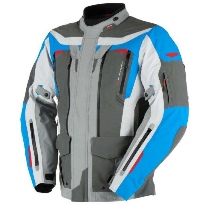 Motorcycle jacket Furygan VOYAGER 3C Blue/Grey/Anthracite Motorcycle jacket Furygan VOYAGER 3C Blue/Grey/Anthracite