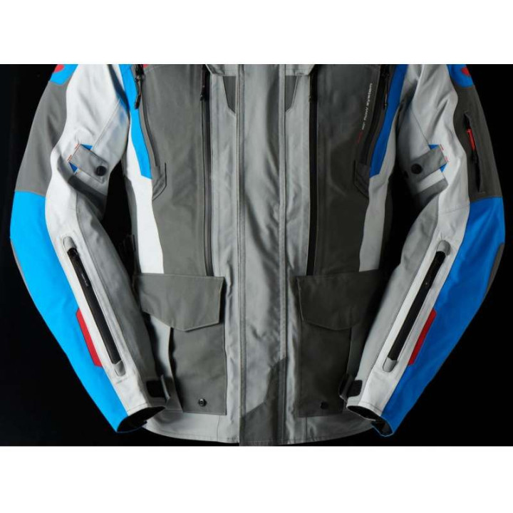 Veste moto Furygan VOYAGER 3C Bleu/Gris/Anthracite