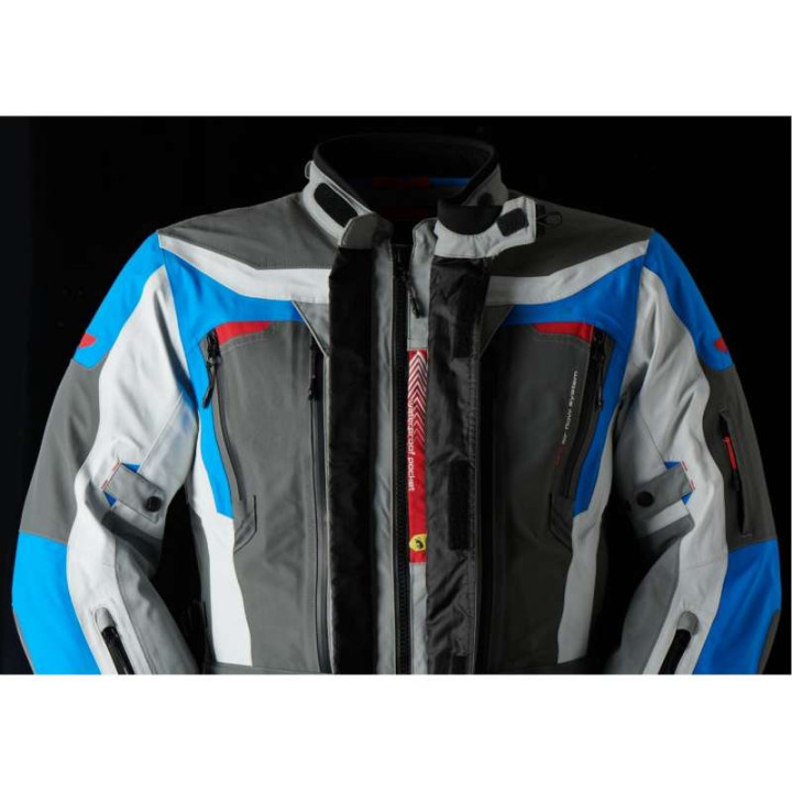 Veste moto Furygan VOYAGER 3C Bleu/Gris/Anthracite